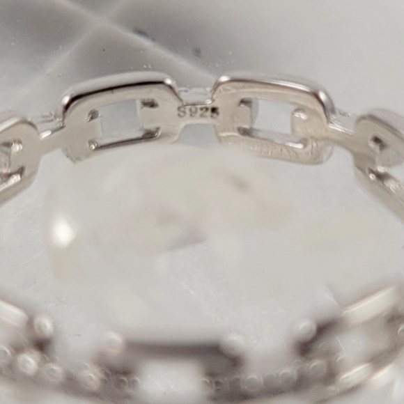 Sterling Silver Link Eternity Band - Picture 8 of 14